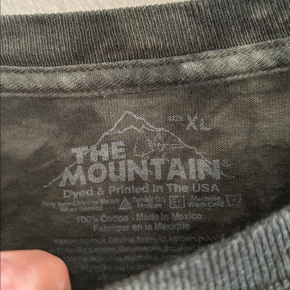 The mountain green tie-dye Boho western peace native tee shirt XL cotton feather - Picture 8 of 11